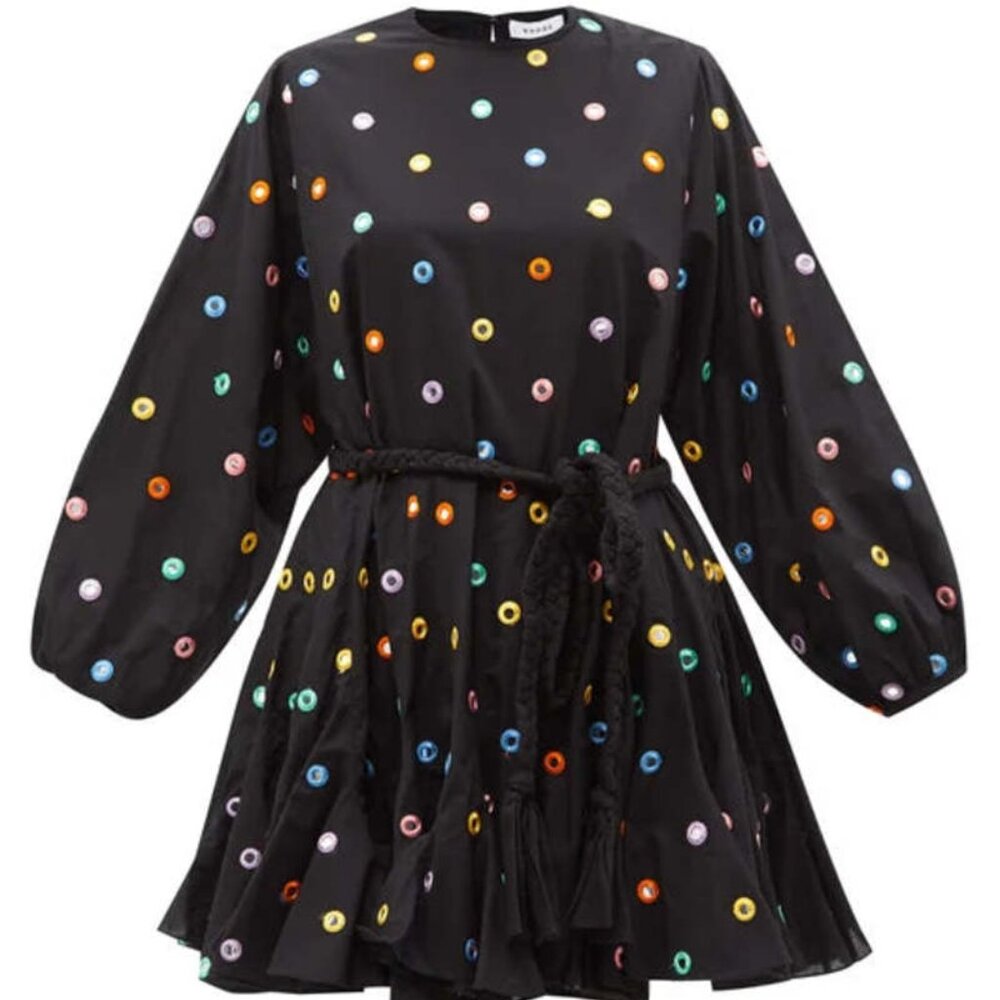 Rhode Resort Ella Dress - Black Mirror XL